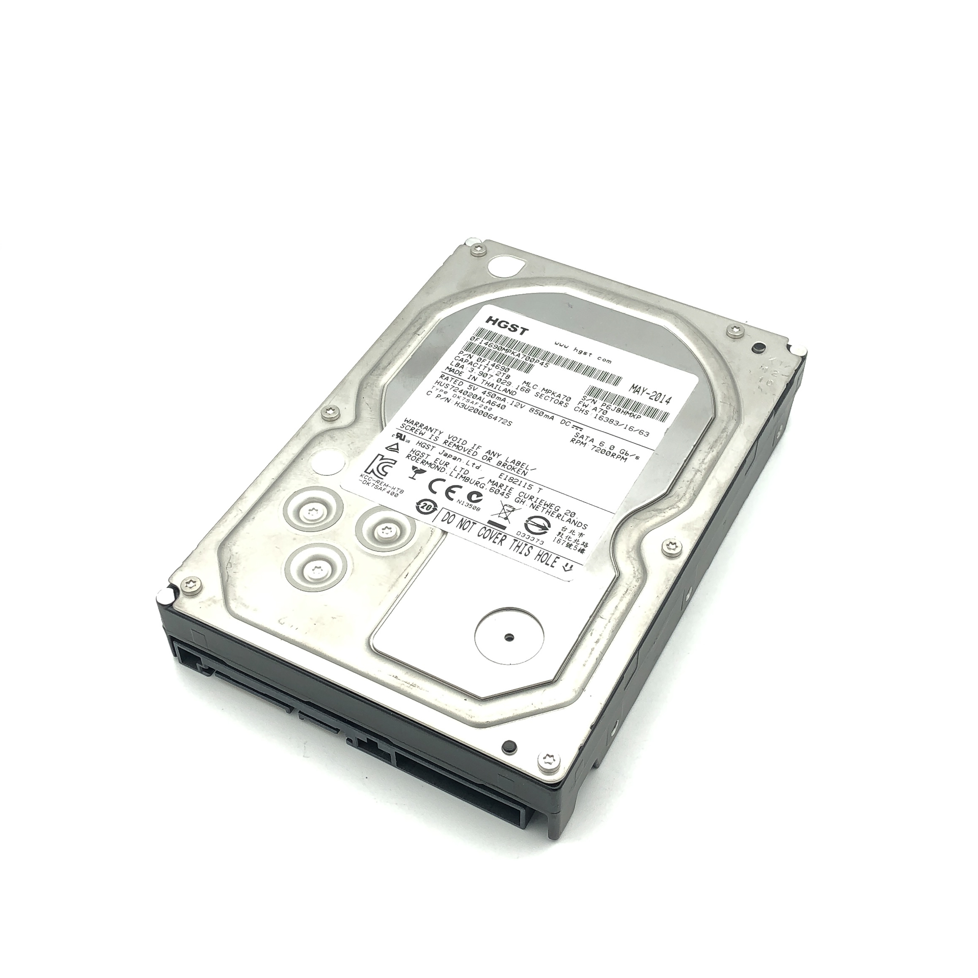 HGST Ultrastar 7K4000 2 TB SATA 7.2K 3.5" 6G HDD HUS724020ALA640