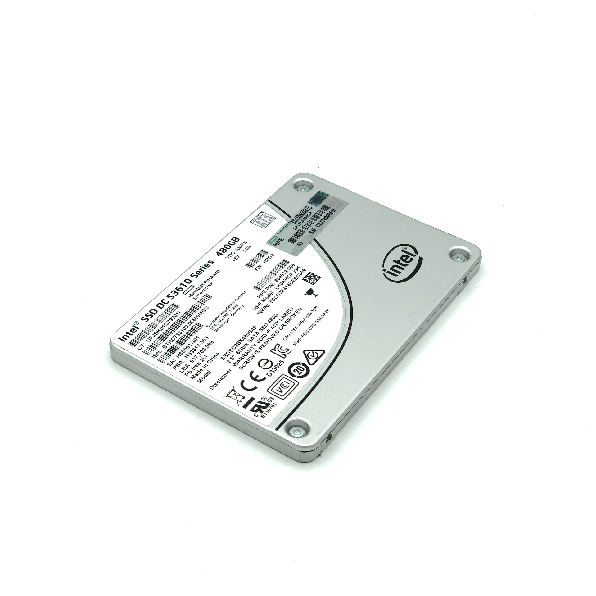 HPE 480GB SATA 6G Mixed Use SFF 804612-006