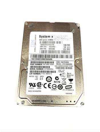 IBM 146.8 GB SAS 15K 2.5" HDD 42D06753 42D06756