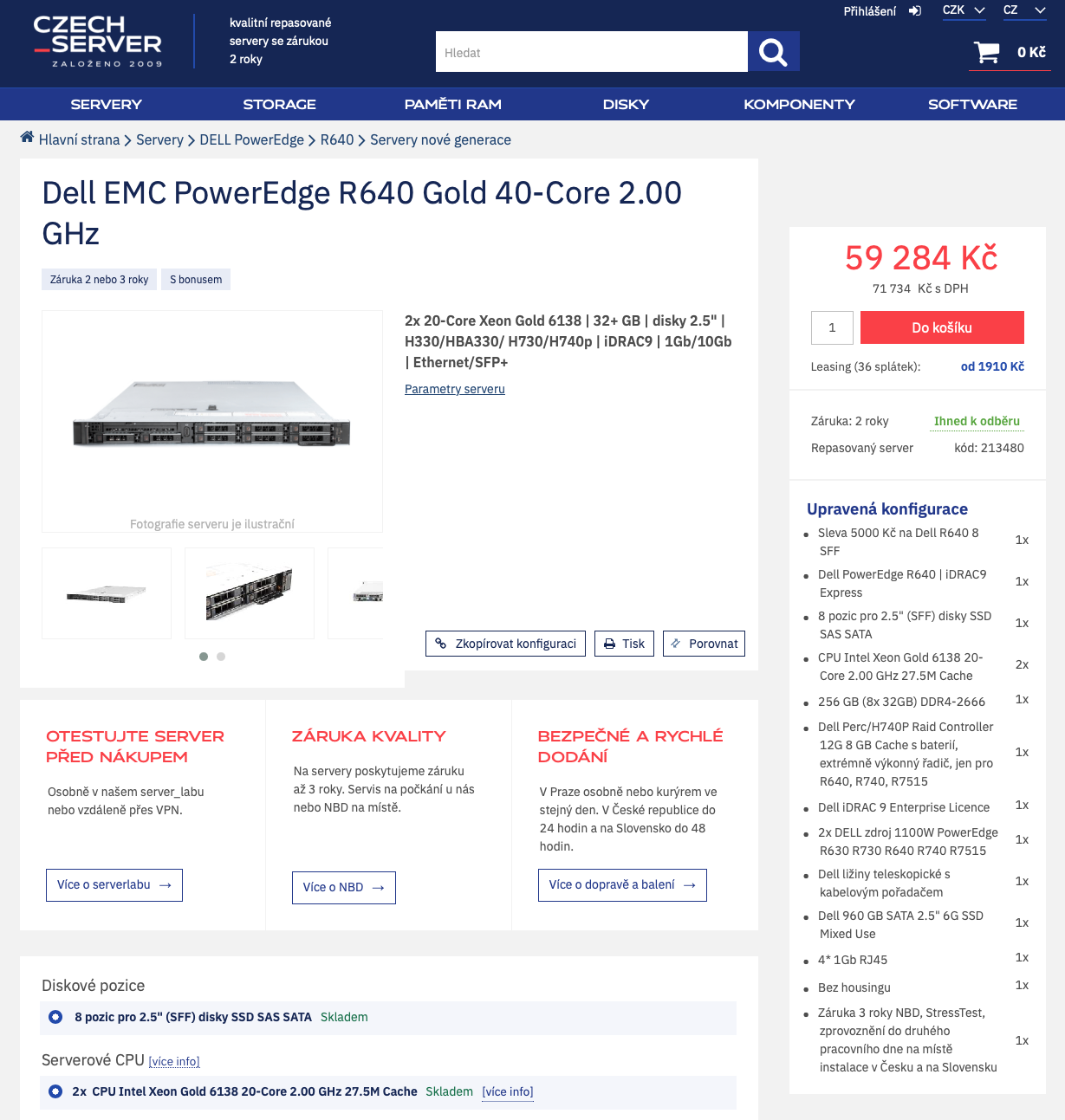 Dell PowerEdge R640 eshop