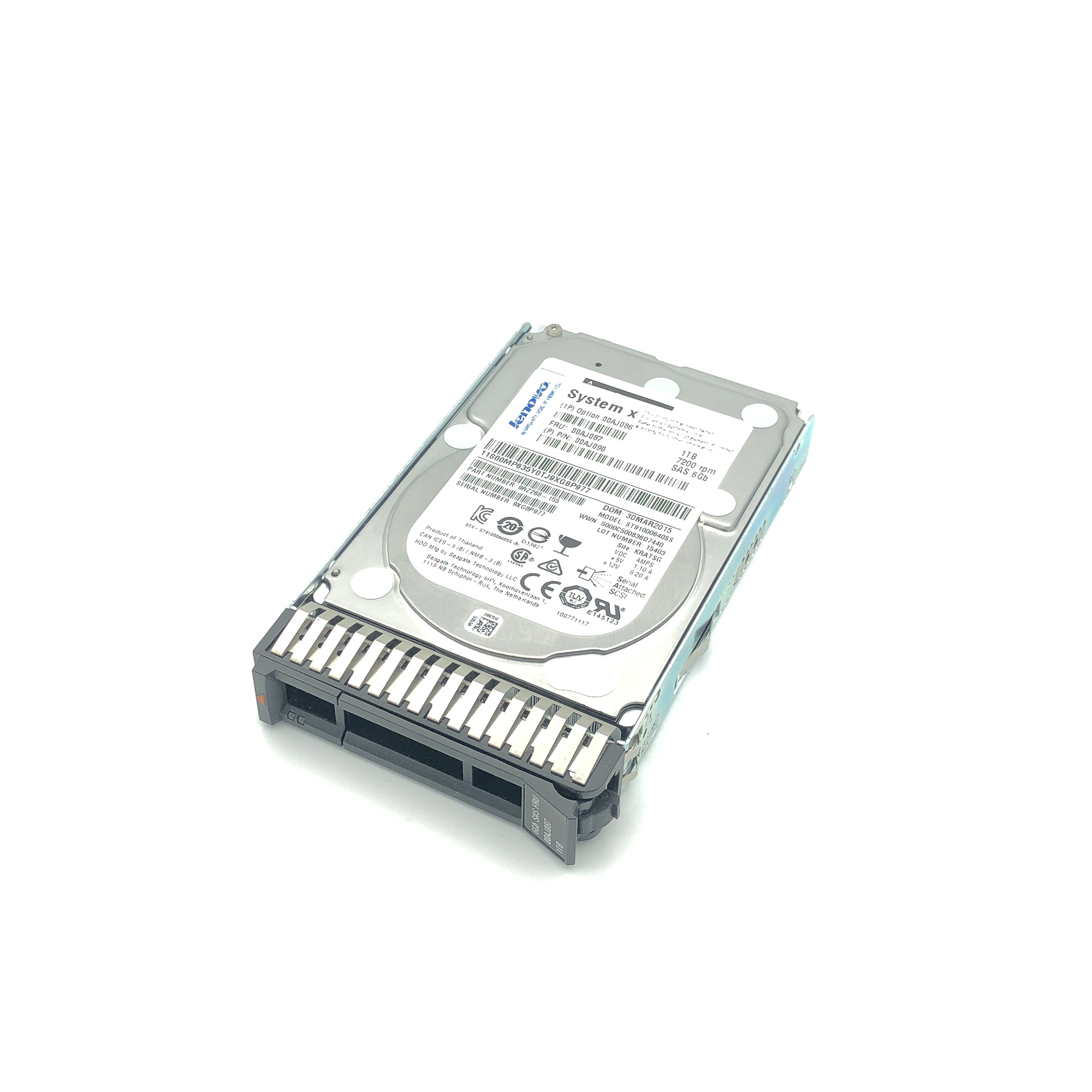 Lenovo 1 TB SAS 7.2K 2.5" 6G HDD 00AJ087