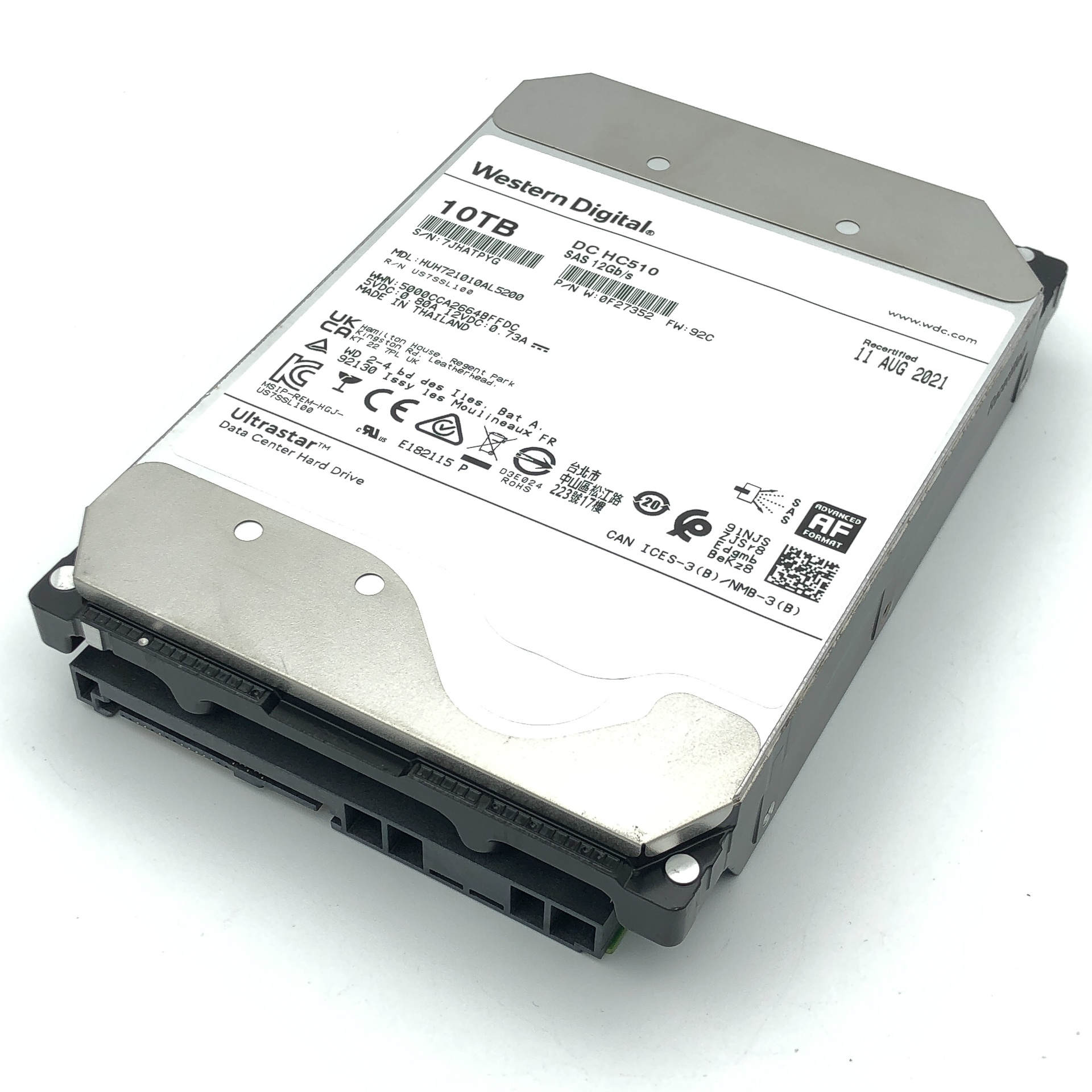 WD HGST Ultrastar 10 TB SAS 7.2K 3.5